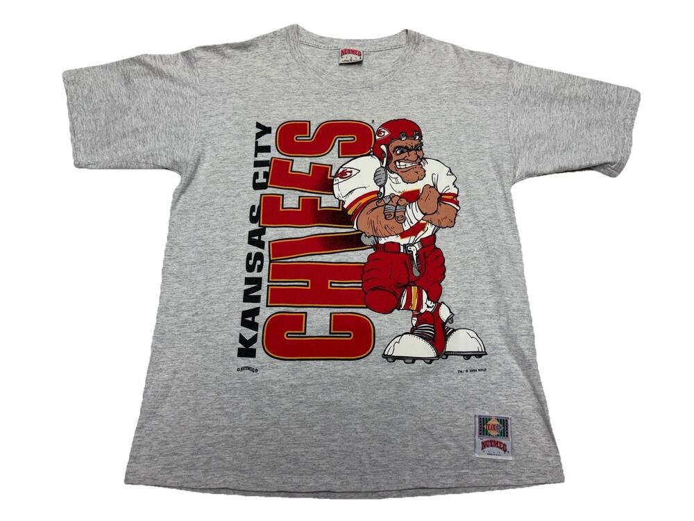 RARE 1994 ORIGINAL KANSAS CITY CHIEFS VINTAGE GRAPHIC T SHIRT Grey Men’s Size XL